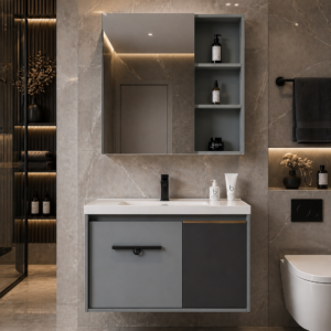 Мебел за купатило со огледало и лавабо