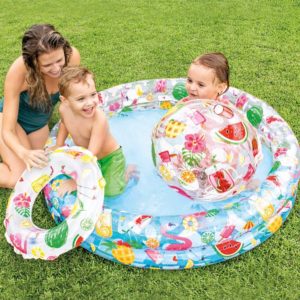Детски базен INTEX 59460 132x28 ГУМА ЗА ПЛИВАЊЕ+ТОПКА