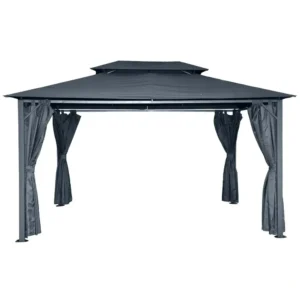 Метална тенда со завеси 3х4м