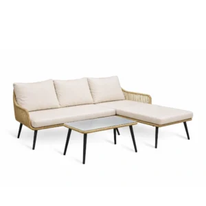 Аголна гарнитура MALTA за двор и тераса 3 седишта